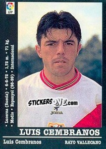 Figurina Luis Cembranos - Liga Spagnola 2000-2001 - Panini