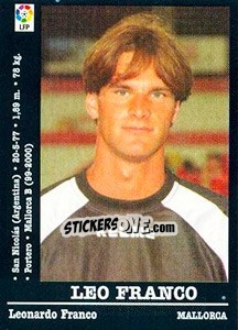Sticker Leo Franco - Liga Spagnola 2000-2001 n. 170 - Panini