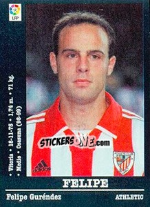 Sticker Felipe - Liga Spagnola 2000-2001 n. 178 - Panini