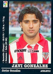 Sticker Javi Gonzalez - Liga Spagnola 2000-2001 n. 183a - Panini