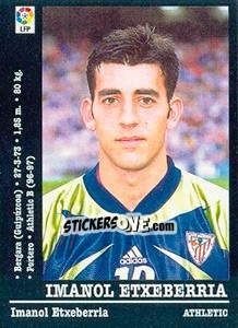 Sticker Imanol Etxeberria - Liga Spagnola 2000-2001 n. 187 - Panini