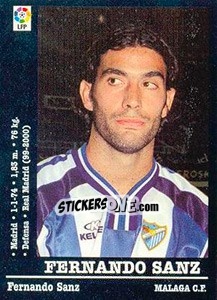 Sticker Fernando Sanz - Liga Spagnola 2000-2001 n. 192 - Panini