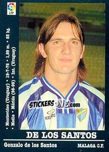 Figurina De Los Santos - Liga Spagnola 2000-2001 - Panini