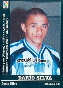 Sticker Darío Silva - Liga Spagnola 2000-2001 n. 202 - Panini