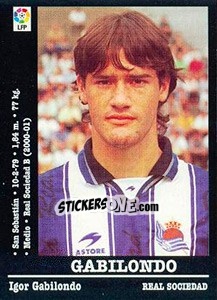 Sticker Gabilondo - Liga Spagnola 2000-2001 n. 214a - Panini
