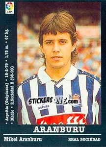 Sticker Aranburu - Liga Spagnola 2000-2001 n. 215 - Panini