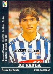 Sticker De Paula - Liga Spagnola 2000-2001 n. 218 - Panini