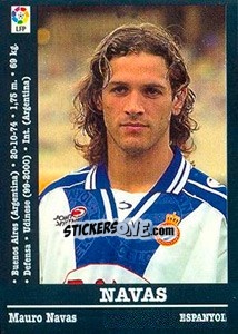 Sticker Navas - Liga Spagnola 2000-2001 - Panini