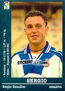 Figurina Sergio - Liga Spagnola 2000-2001 - Panini