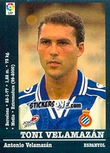 Sticker Toni Velamazan - Liga Spagnola 2000-2001 - Panini