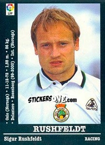 Figurina Rushfeldt - Liga Spagnola 2000-2001 - Panini