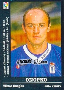 Sticker Onopko - Liga Spagnola 2000-2001 n. 260 - Panini
