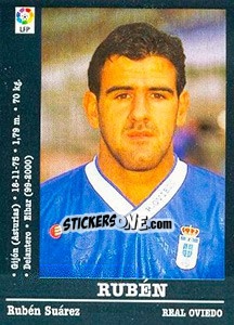 Cromo Rubén - Liga Spagnola 2000-2001 - Panini