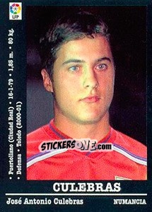 Sticker Culebras - Liga Spagnola 2000-2001 n. 278a - Panini