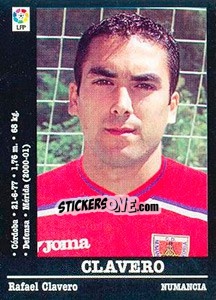 Cromo Clavero - Liga Spagnola 2000-2001 - Panini