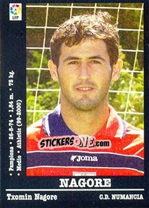 Figurina Nagore - Liga Spagnola 2000-2001 - Panini