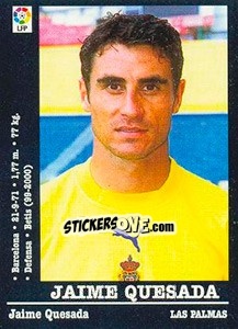 Sticker Jaime Quesada - Liga Spagnola 2000-2001 - Panini