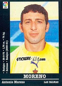Sticker Moreno - Liga Spagnola 2000-2001 n. 292a - Panini
