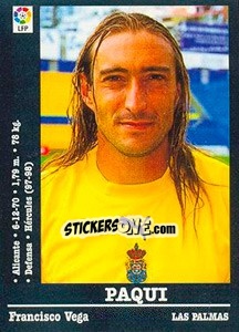 Sticker Paqui - Liga Spagnola 2000-2001 - Panini