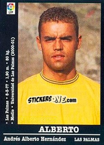 Cromo Alberto - Liga Spagnola 2000-2001 n. 298a - Panini