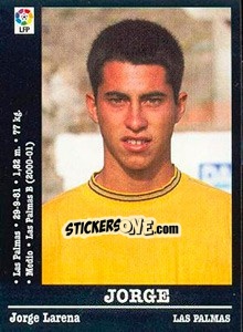 Figurina Jorge - Liga Spagnola 2000-2001 n. 299a - Panini
