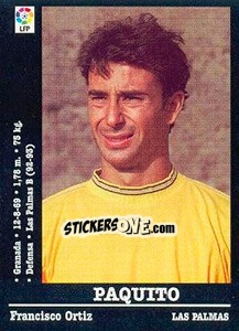 Figurina Paquito - Liga Spagnola 2000-2001 - Panini