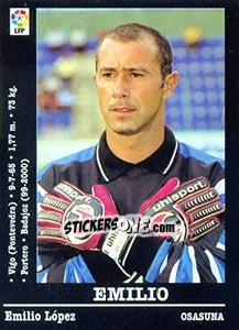 Figurina Emilio - Liga Spagnola 2000-2001 - Panini