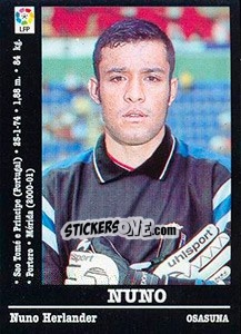 Sticker Nuno - Liga Spagnola 2000-2001 n. 308a - Panini