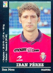 Sticker Iban Pérez - Liga Spagnola 2000-2001 n. 313 - Panini