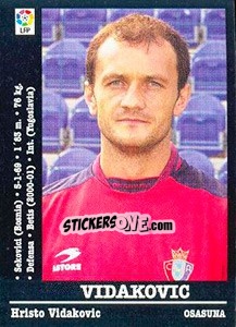 Sticker Vidakovic - Liga Spagnola 2000-2001 - Panini