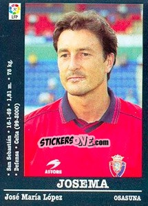 Sticker Josema - Liga Spagnola 2000-2001 n. 314 - Panini
