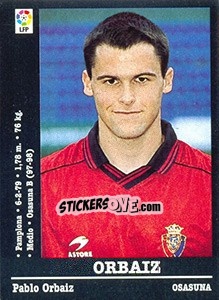Figurina Orbaiz - Liga Spagnola 2000-2001 n. 315 - Panini
