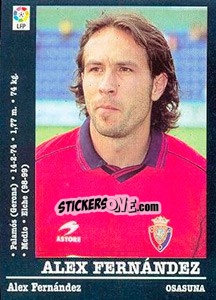 Sticker Alex Fernandez - Liga Spagnola 2000-2001 n. 317 - Panini