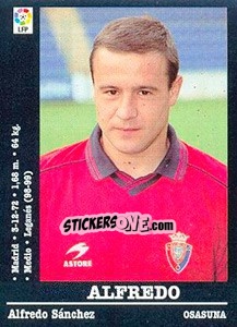 Figurina Alfredo - Liga Spagnola 2000-2001 - Panini