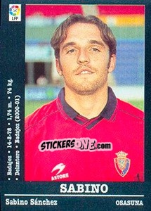 Sticker Sabino - Liga Spagnola 2000-2001 n. 321a - Panini