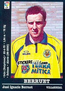 Sticker Berruet - Liga Spagnola 2000-2001 - Panini
