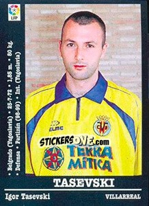 Sticker Tasevski - Liga Spagnola 2000-2001 - Panini
