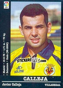 Figurina Calleja - Liga Spagnola 2000-2001 - Panini