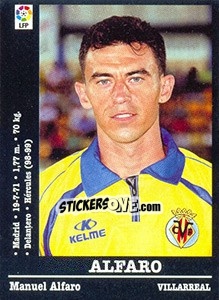 Sticker Alfaro - Liga Spagnola 2000-2001 - Panini