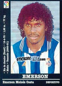 Sticker Emerson (Deportivo) - Liga Spagnola 2000-2001 n. UF1 - Panini