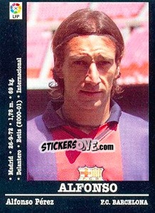 Figurina Alfonso (Barcelona) - Liga Spagnola 2000-2001 - Panini