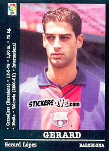 Cromo Gerard (Barcelona) - Liga Spagnola 2000-2001 - Panini