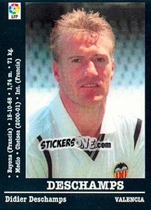 Cromo Deschamps (Valencia) - Liga Spagnola 2000-2001 - Panini