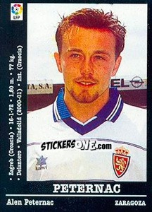 Sticker Peternac (R Zaragoza) - Liga Spagnola 2000-2001 n. UF13 - Panini