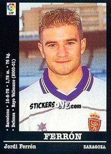 Sticker Ferrón (R Zaragoza) - Liga Spagnola 2000-2001 - Panini