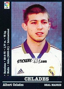 Sticker Celades (R. Madrid) - Liga Spagnola 2000-2001 n. UF17 - Panini