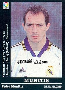 Sticker Munitis (R. Madrid) - Liga Spagnola 2000-2001 n. UF18 - Panini