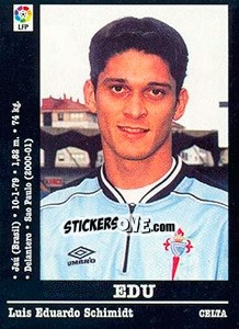 Figurina Edú (Celta) - Liga Spagnola 2000-2001 - Panini