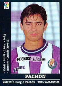 Sticker Pachón (Valladolid) - Liga Spagnola 2000-2001 n. UF29 - Panini