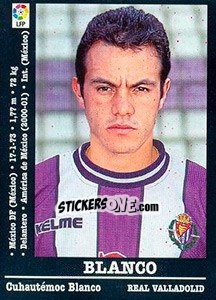 Sticker Blanco (Valladolid) - Liga Spagnola 2000-2001 - Panini